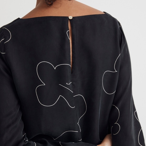 NWT! MADEWELL black soft shift dress, S. - Picture 4 of 13